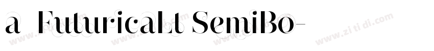 a_FuturicaLt SemiBo字体转换